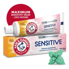 Close-up of 0.9 oz toothpaste tubes in 6-pack