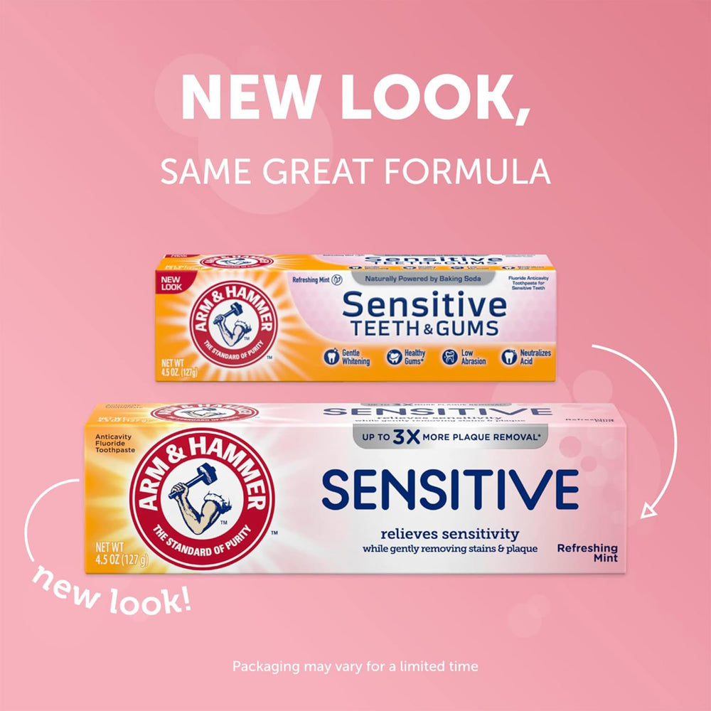 Close-up of toothpaste label showing mint flavor and ingredients