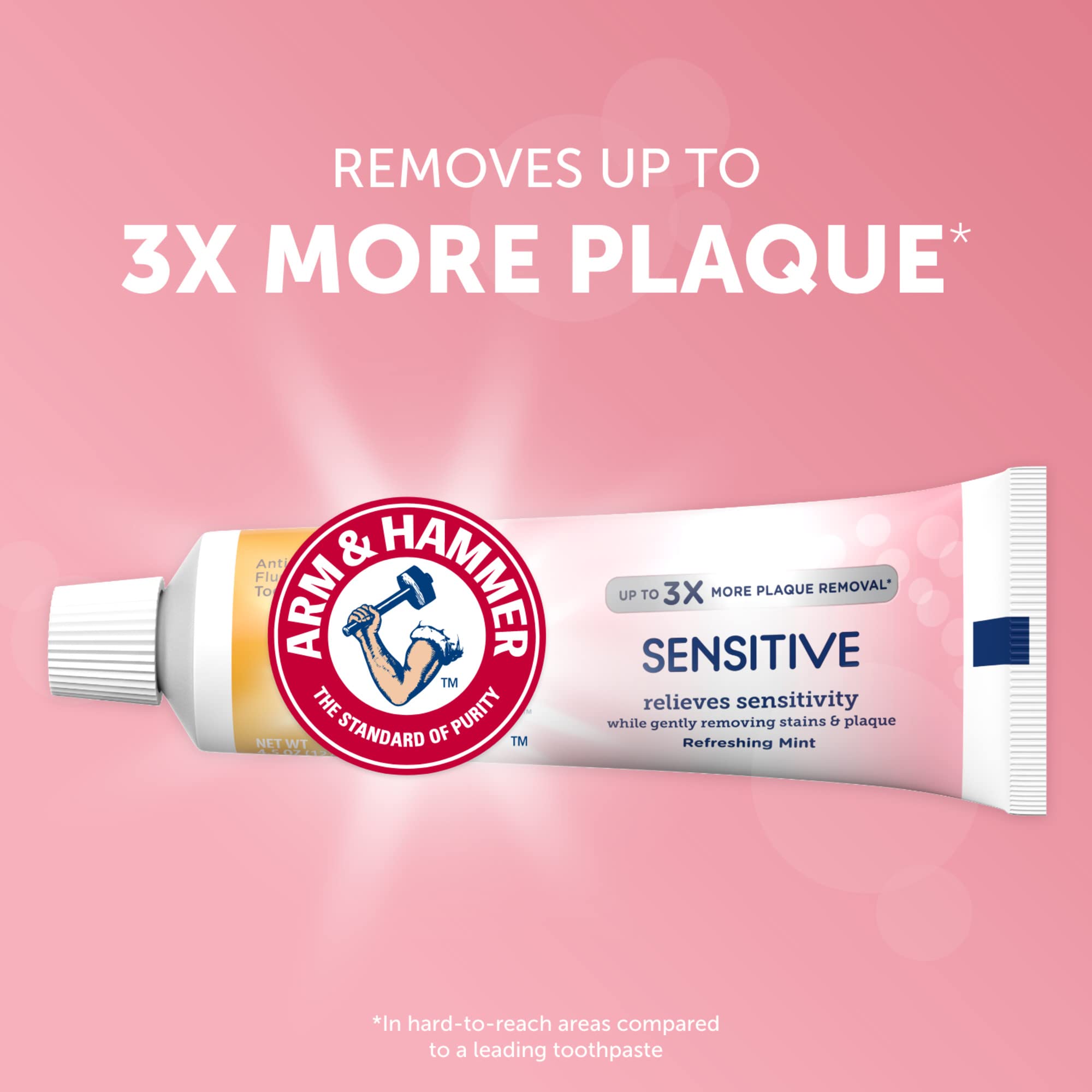 12-pack packaging for Arm & Hammer Sensitive Teeth & Gums Toothpaste