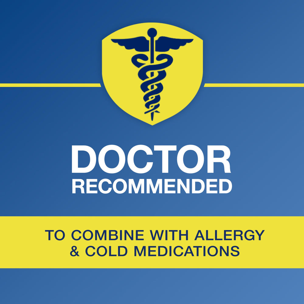 Simply Saline non-drowsy spray ideal for safe day and night use.
