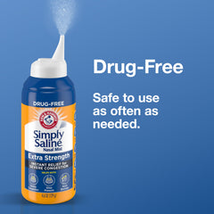 Arm & Hammer Simply Saline FSA/HSA eligible label signals flexible payment options.