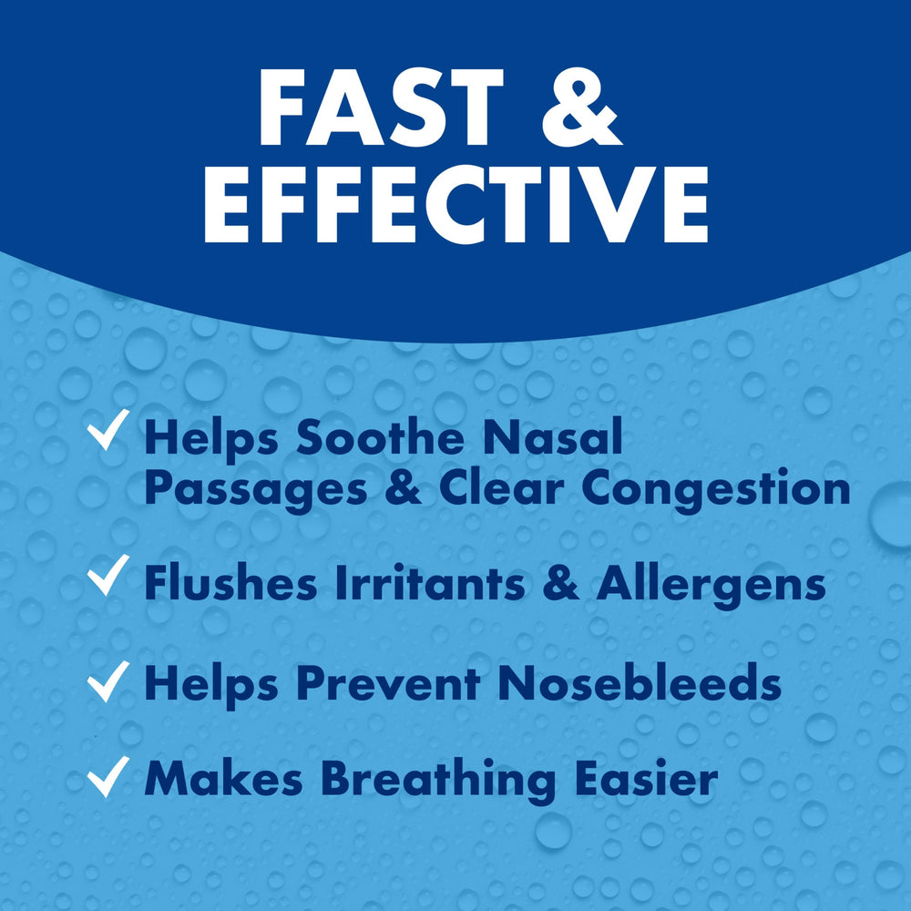 ARM & HAMMER Simply Saline mist showing gentle nasal hydration