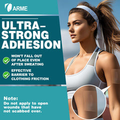 Arme silicone scar tape used on face areas for gentle care