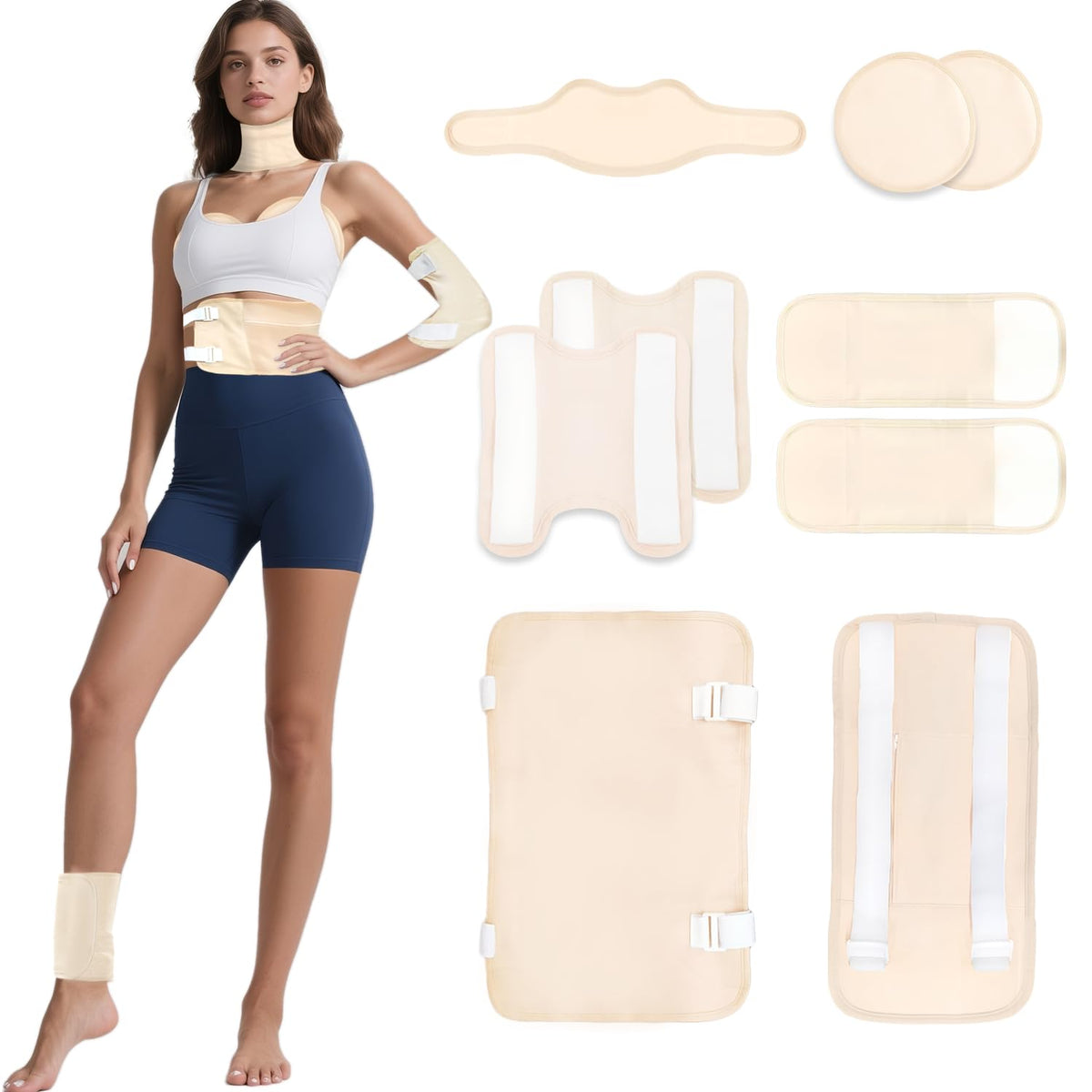 ARMINACO Castor Oil Pack Wrap 9-Piece Set - full product image