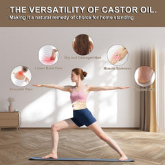 Knee wraps included in ARMINACO Castor Oil Pack Wrap 9-Piece Set
