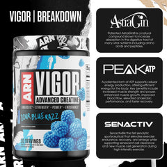 Vigor packaging displaying 30 servings claim