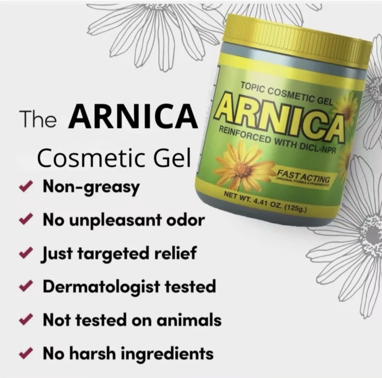 Herbal fresh scent and fast-absorbing gel texture