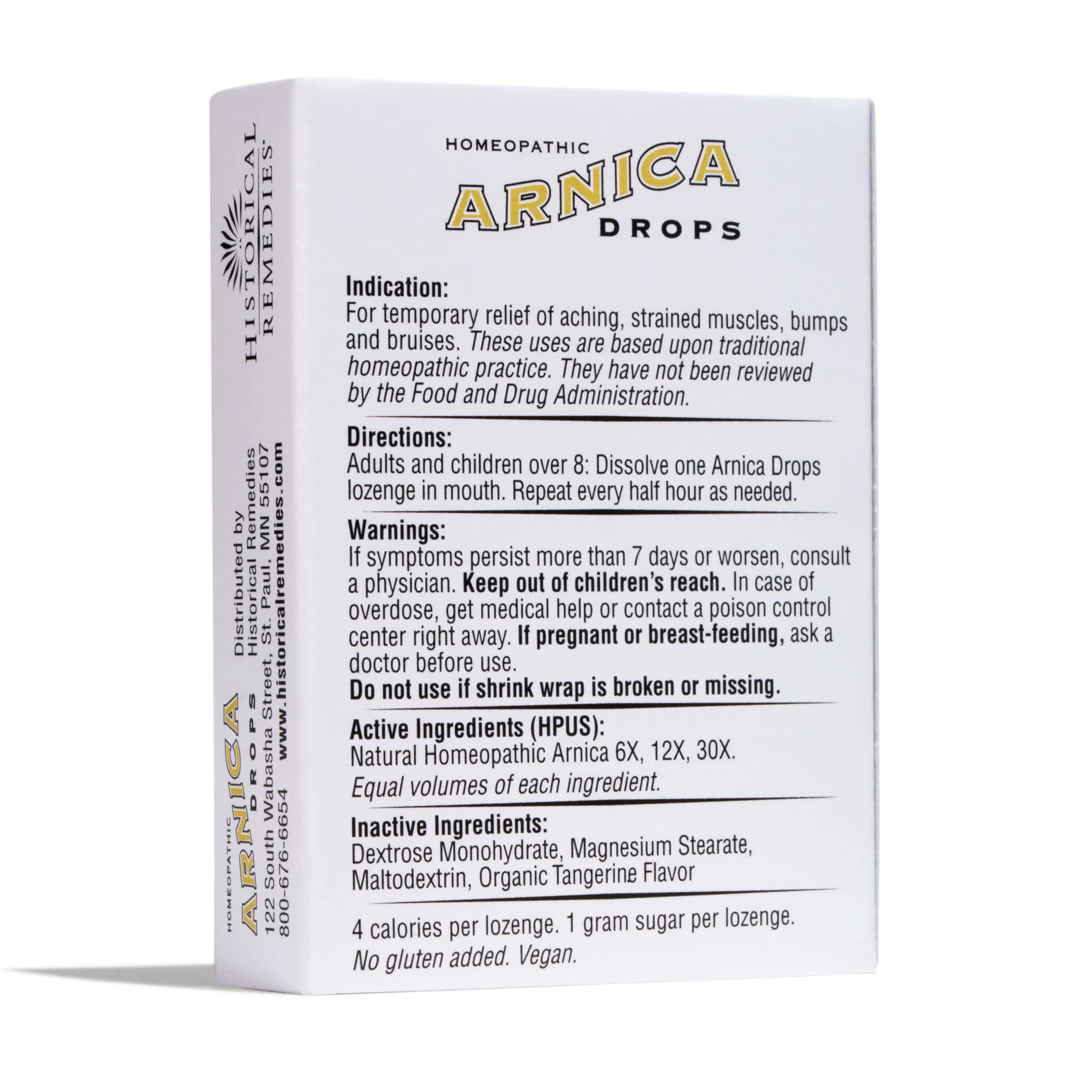 Eco-friendly recyclable slipcase for Arnica Drops