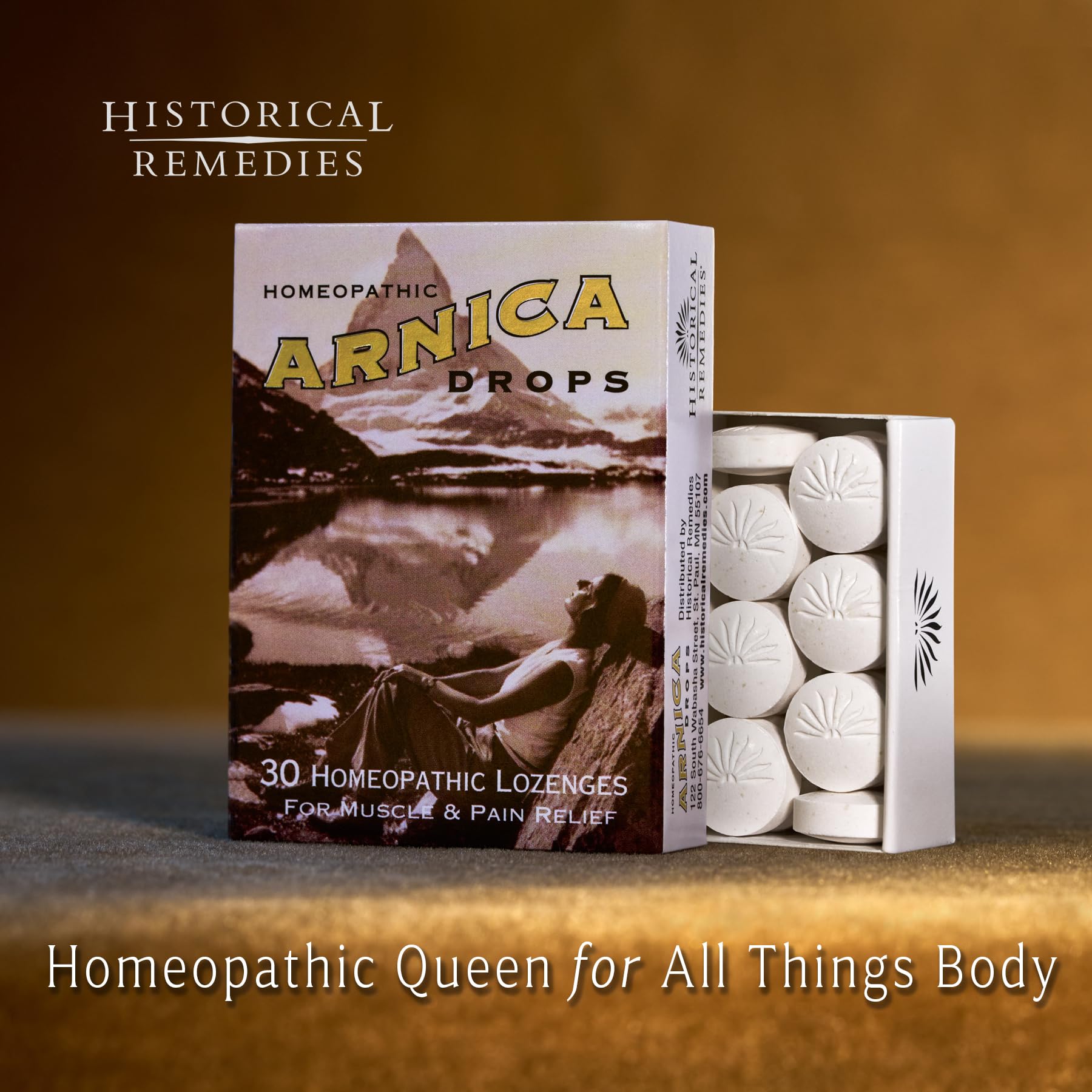 Arnica Drops Tangerine flavor label