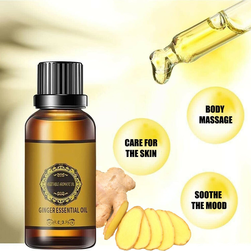 Ginger oil with arnica and grape seed oil