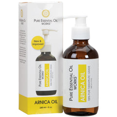 Arnica Oil prepared for massage with dilution ready