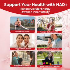 Serving size and 10g NAD+ liquid packets displayed