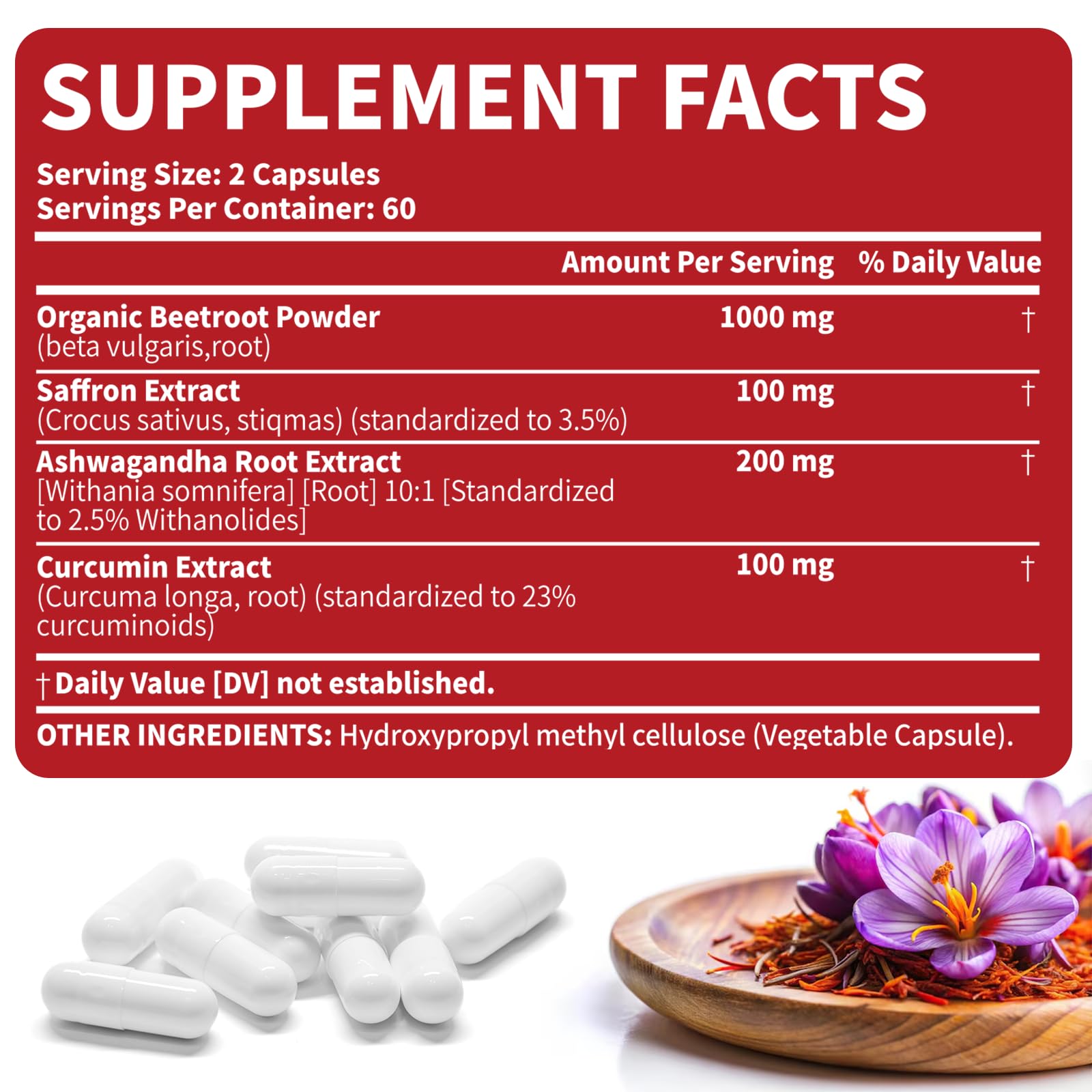 Two capsules daily serving suggestion