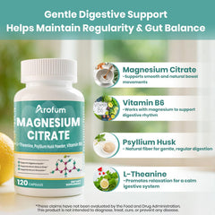 Arofum magnesium citrate digestive support illustration
