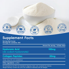 HA powder dissolving in water for DIY serum application