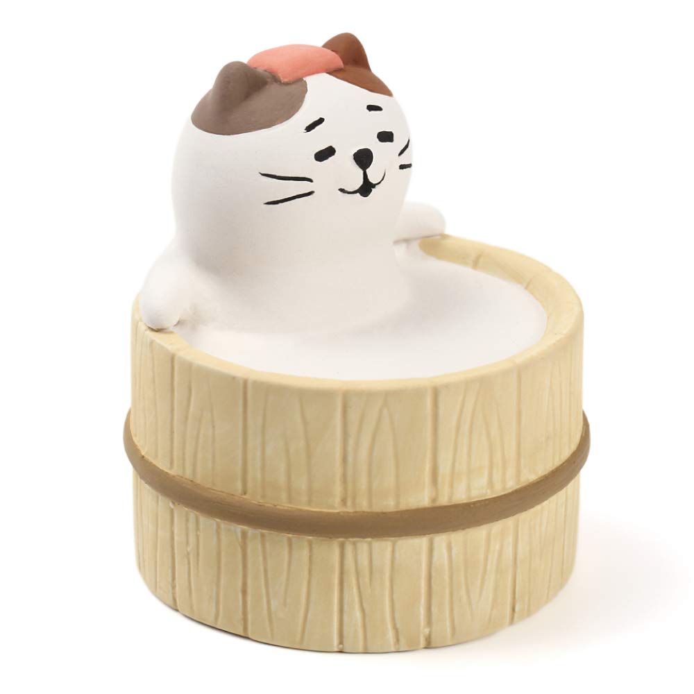Bathing Cat aroma ceramic stone diffuser - front view