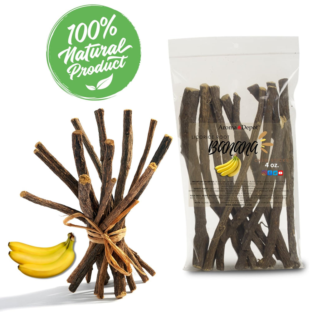 Grape licorice root chew sticks flavor, Aroma Depot, 2 oz, 6.5-7 inches