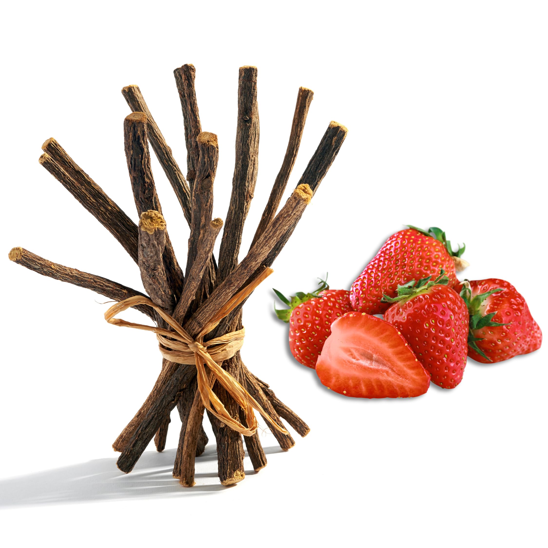 Aroma Depot Strawberry Licorice Root Chew Sticks 4 oz package