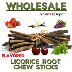 Bagged licorice root chew sticks for on-the-go freshness