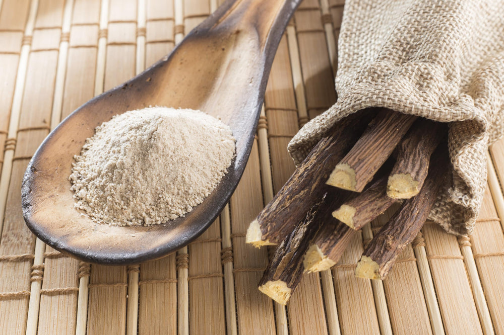 Natural licorice root ingredients label