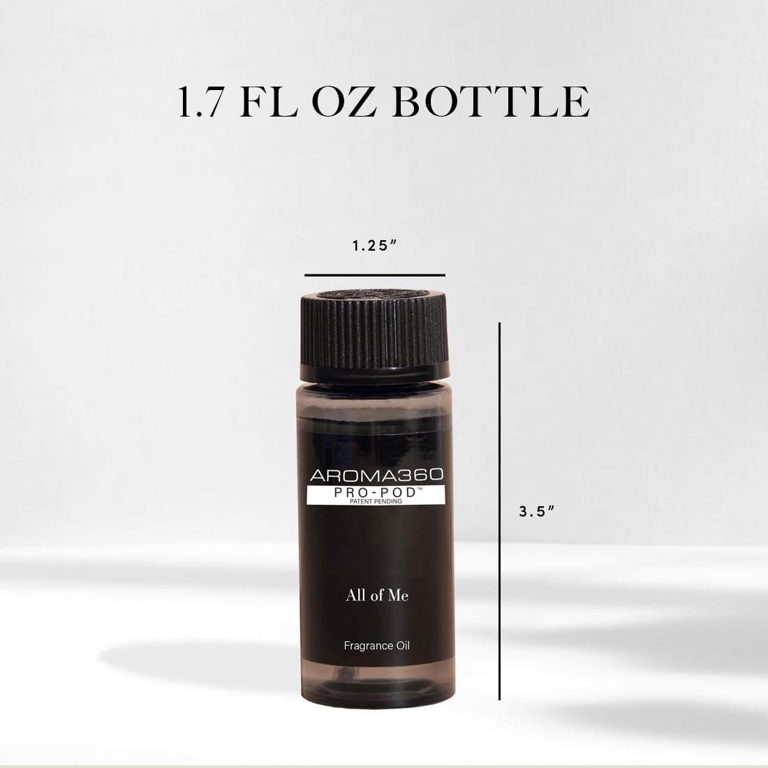 Front view of Aroma360 All of Me Pro Pod Fragrance Oil Bottle