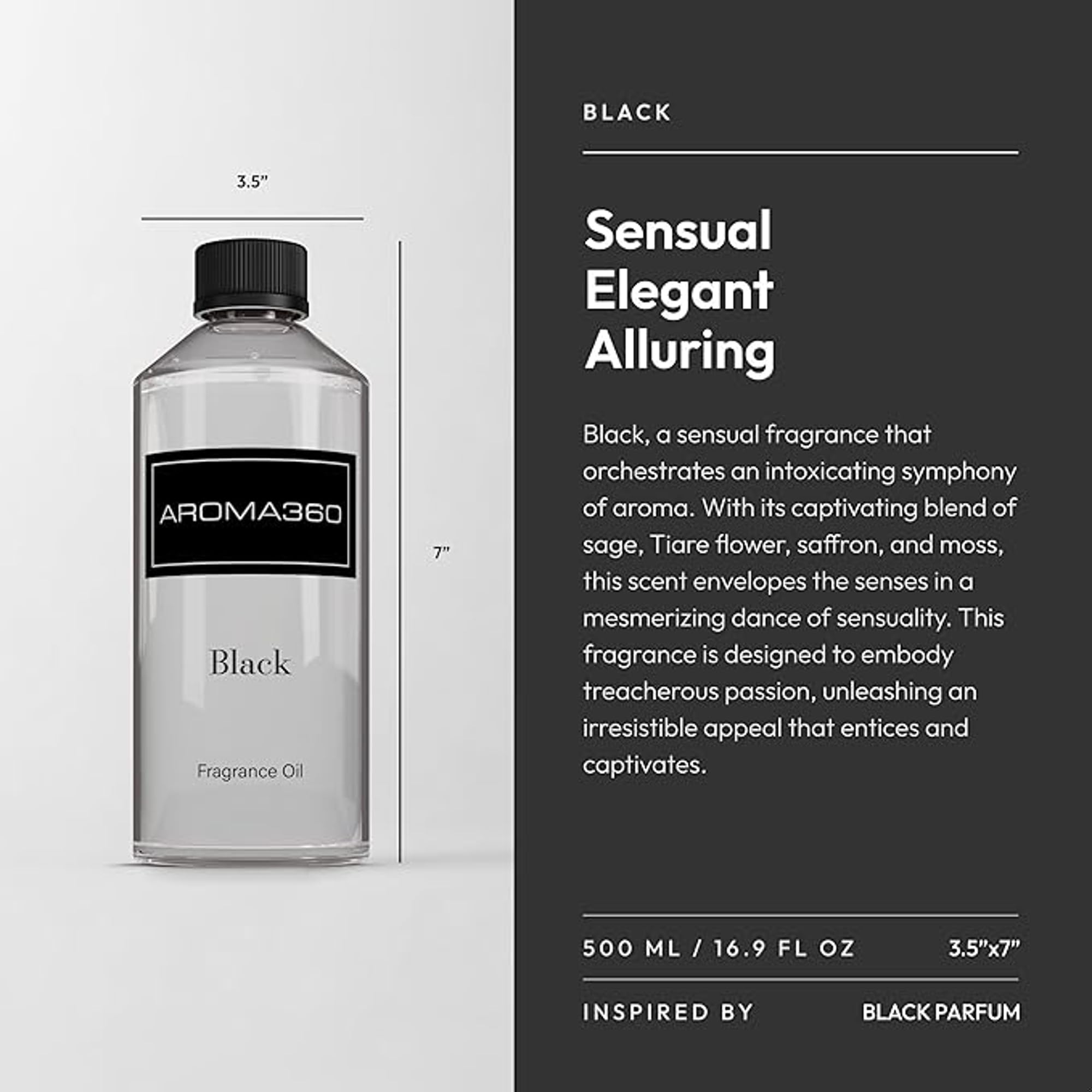 Aroma360 Black Diffuser Oil Diffuser in room creating calming ambience