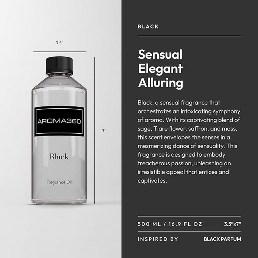 Aroma360 Black Diffuser Oil Diffuser in room creating calming ambience