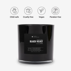 Aroma360 Black Velvet wax closeup highlights premium cruelty-free wax craftsmanship.