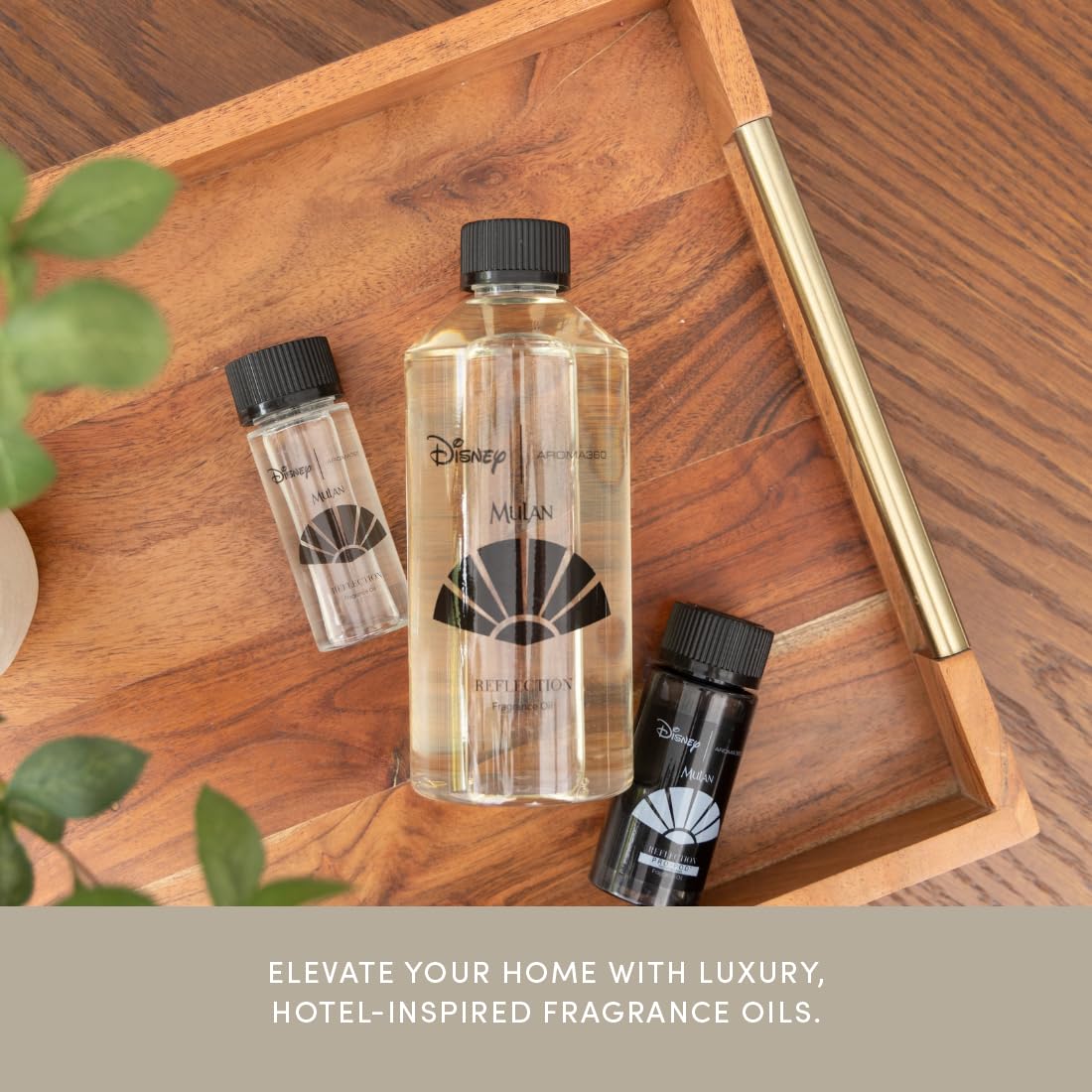 Home office diffuser scene with Aroma360 Disney Reflection Oil