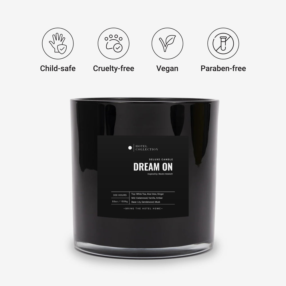 Aroma360 Dream On Deluxe candle multi-wick close-up highlighting even burn