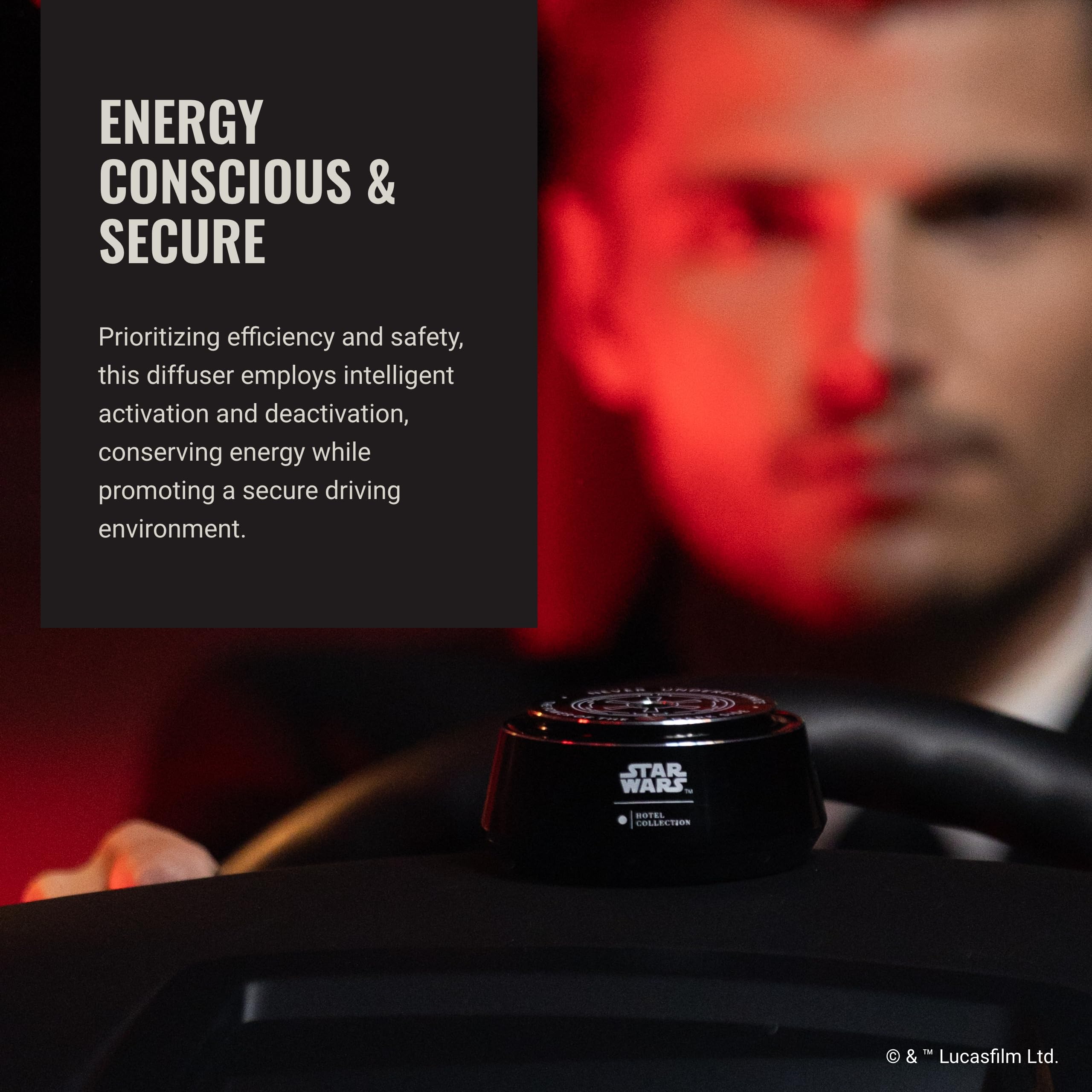 Aroma360 Empire Symbol detail on diffuser, highlighting Star Wars theme.