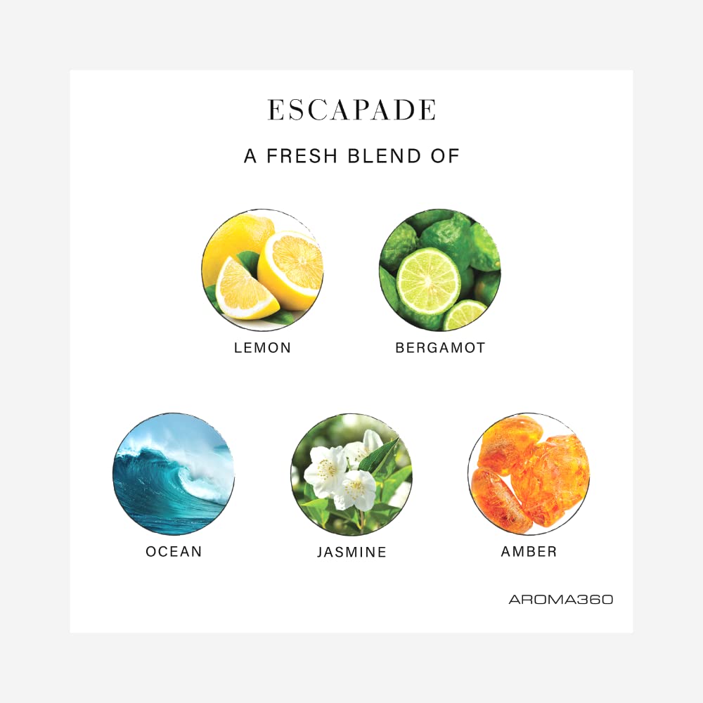 Aroma360 Escapade Paris diffuser in office setup.