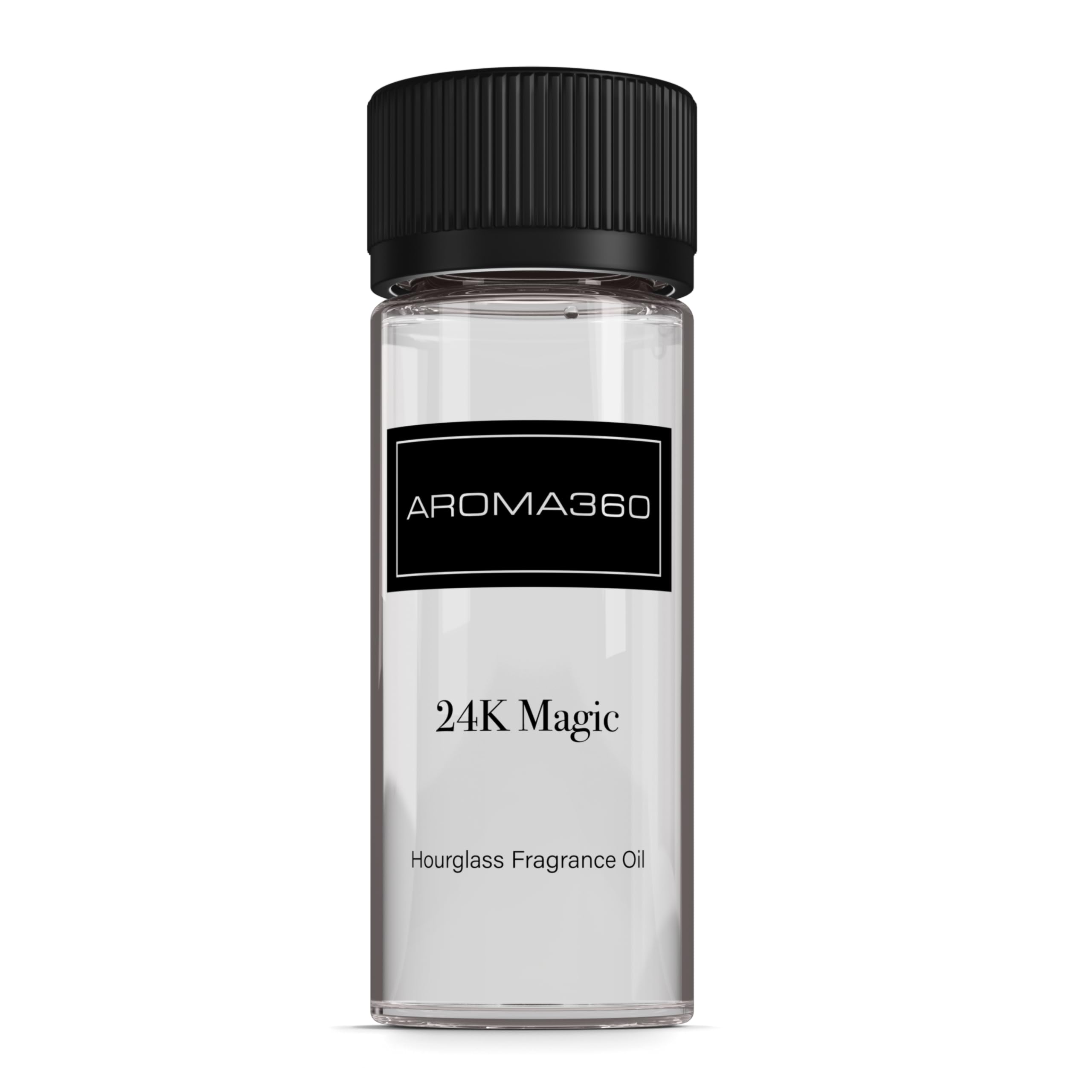 Aroma360 hourglass diffuser setup, showcasing sleek design for a premium at-home fragrance.