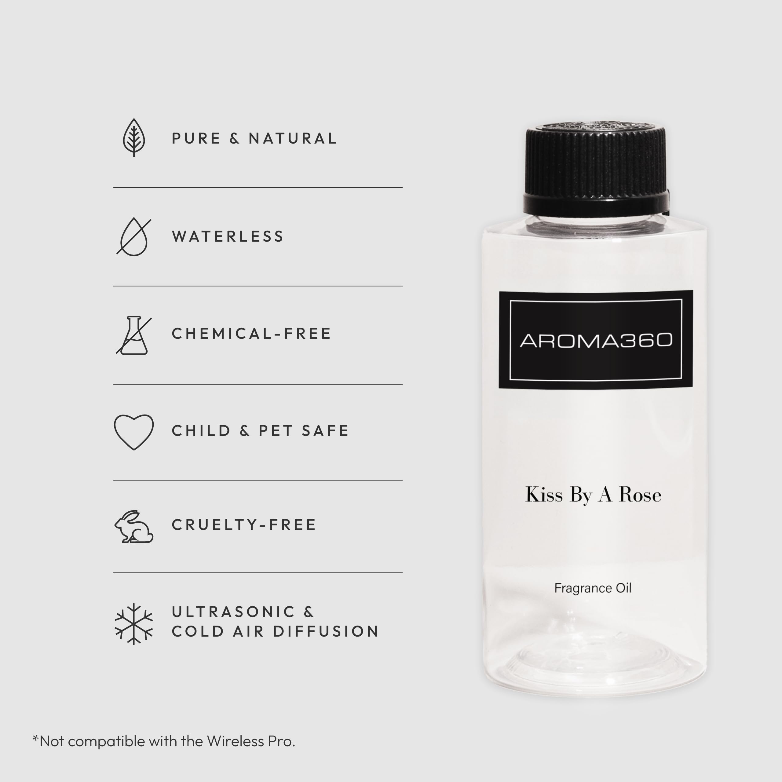 Aromatherapy diffuser with Kiss By A Rose oil