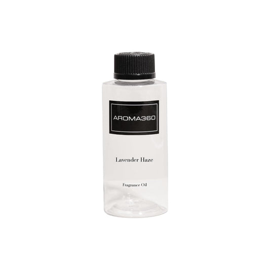 Aroma360 Lavender Haze fragrance oil blend bottle for calming aromatherapy and mood enhancement
