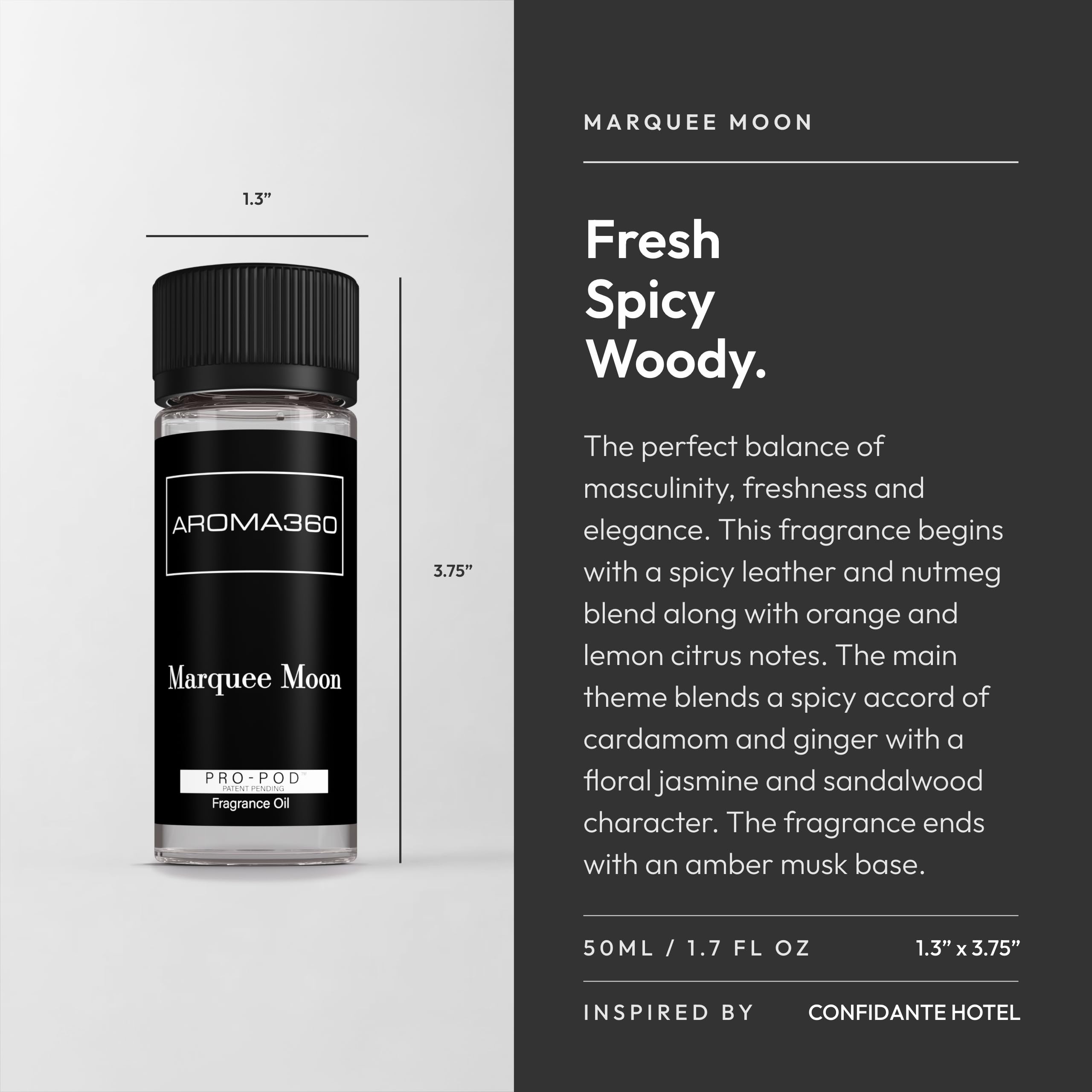 Fragrance oil bottle showing amber liquid for diffuser use