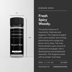 Fragrance oil bottle showing amber liquid for diffuser use