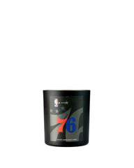 Aroma360 NBA 76ers My Way candle front view for game-day ambiance