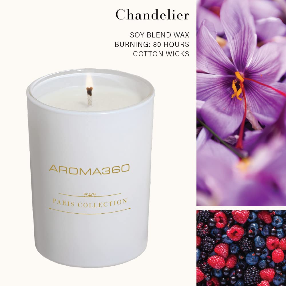 Aroma360 Paris Collection Chandelier Trio gift-ready packaging enhances gifting appeal.