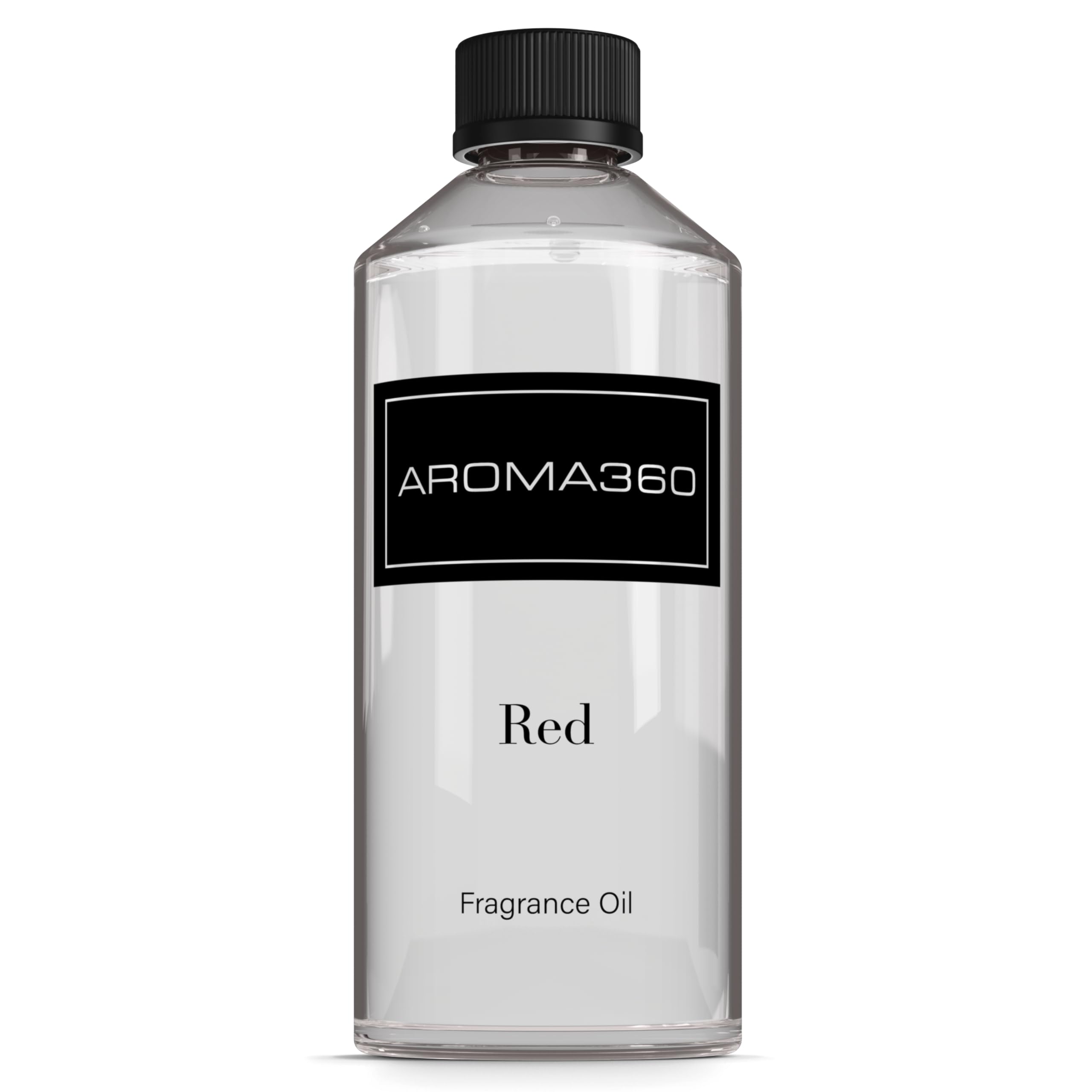 Aroma360 Red 500ml bottle elevates living spaces with refined fragrance.