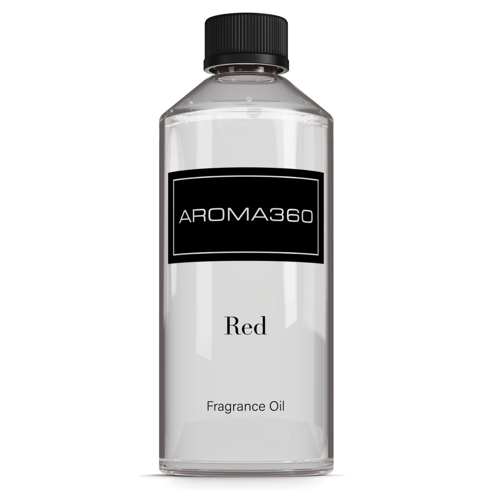 Aroma360 Red 500ml bottle elevates living spaces with refined fragrance.