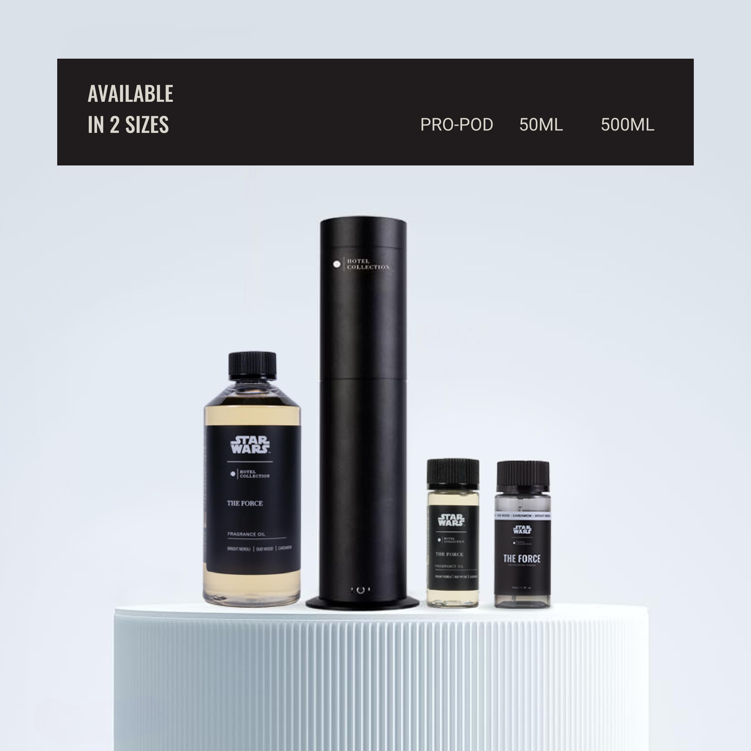 Aroma360 Star Wars The Force bottle front highlights iconic branding