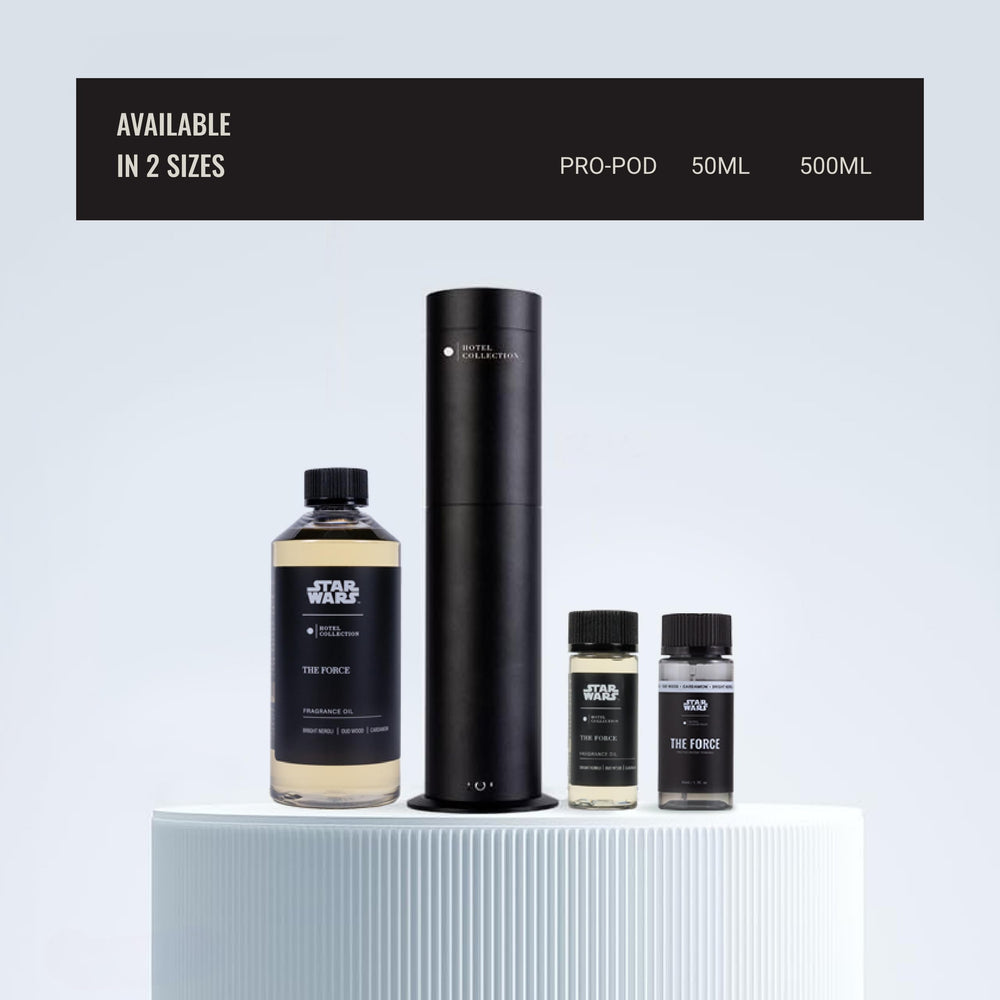 Aroma360 Star Wars The Force bottle front highlights iconic branding