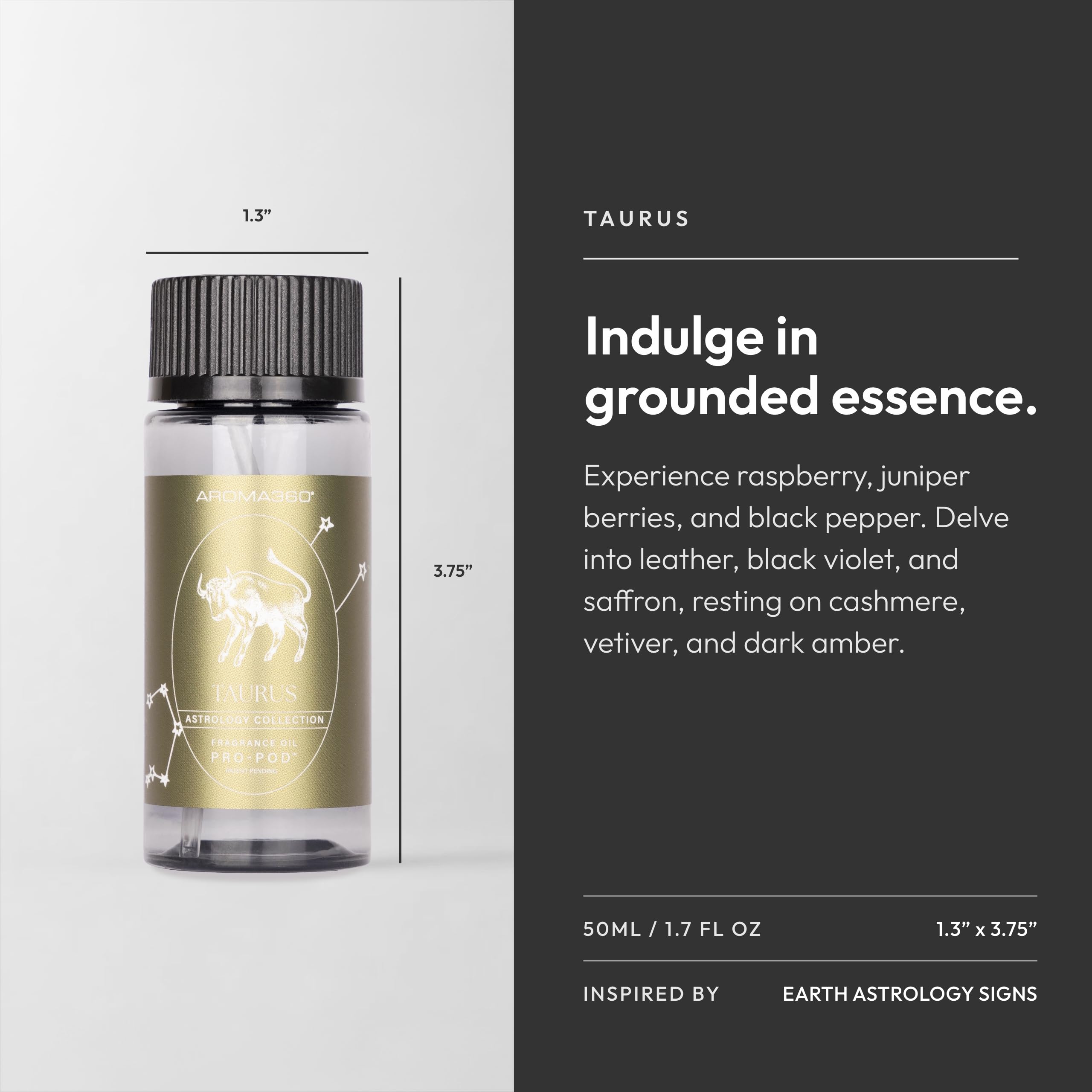 Aroma360 Taurus Pro-Pod Chinese Grapefruit note close-up for uplifting mood.