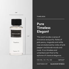 Aroma360 Timeless 120mL bottle side view