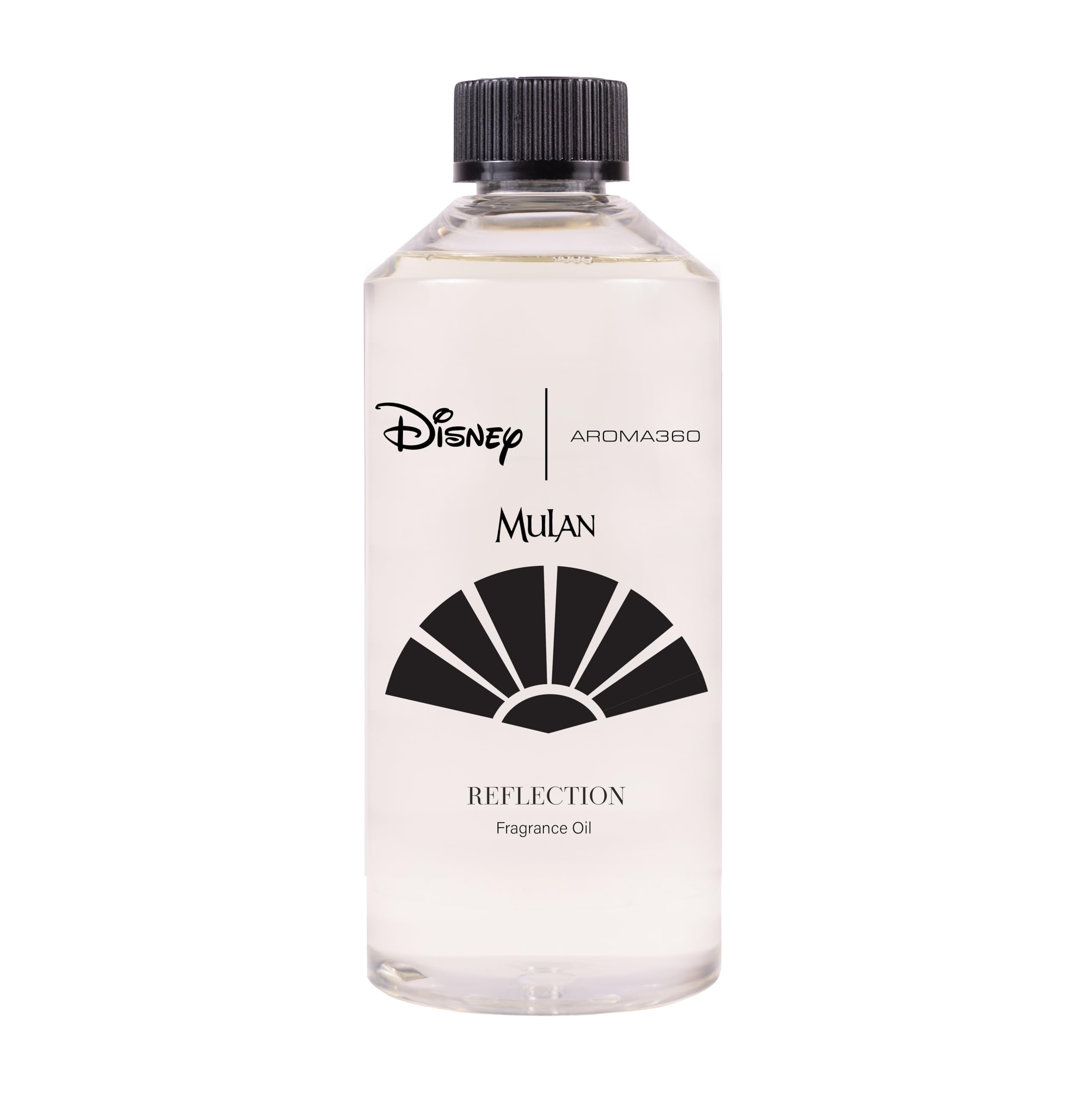 Aroma360 Disney Reflection fragrance oil bottle showing Bergamot, Nutmeg and Jasmine notes