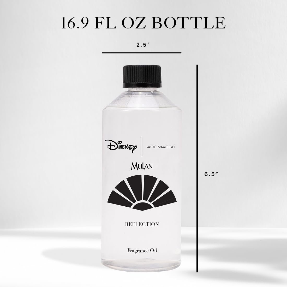 Disney Princess Mulan themed fragrance oil bottle on elegant setup