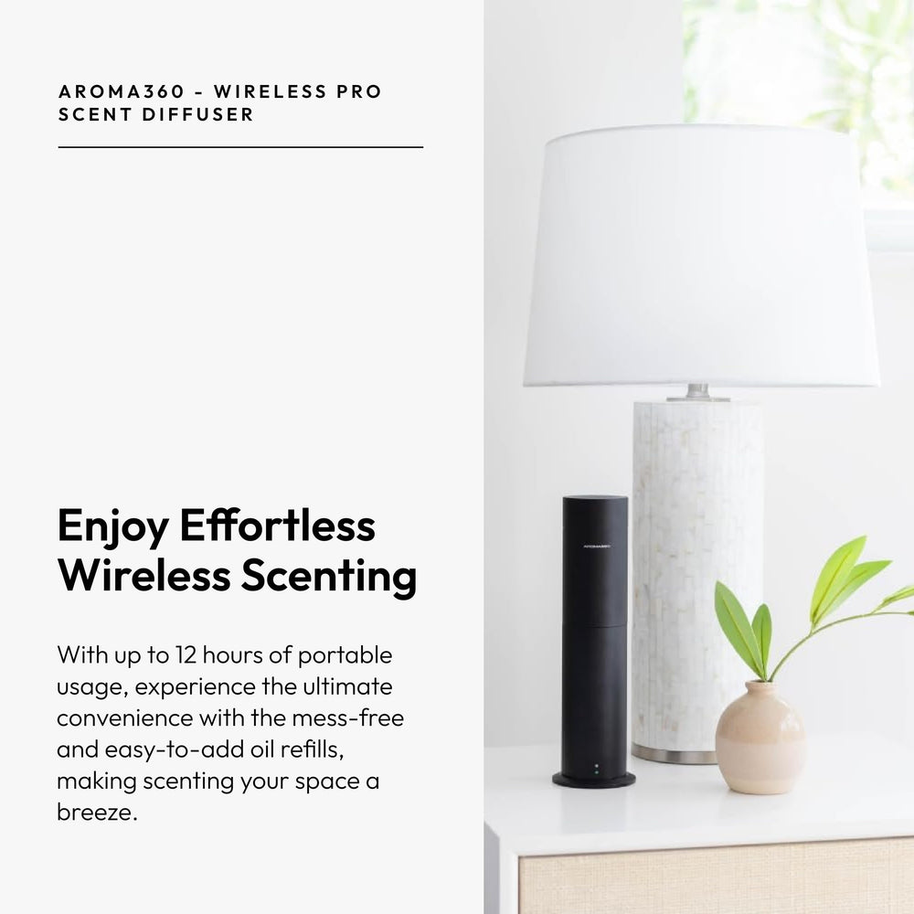 Portable cordless aroma diffuser in metallic silver