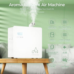 Close-up of Aromadd diffuser with 600ml reservoir