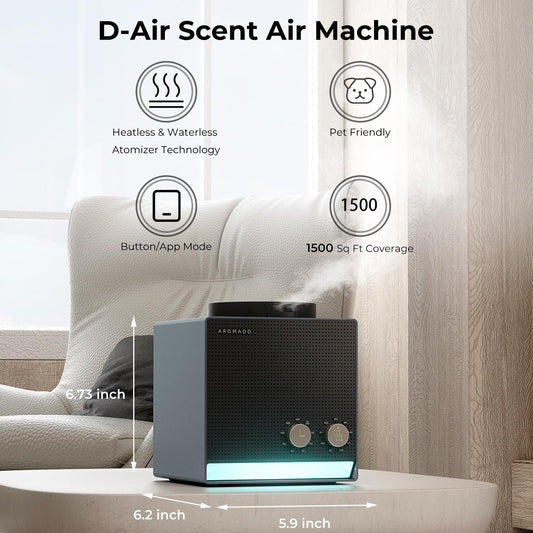 Close-up of Aromadd magnetic nebulizer head for easy refilling